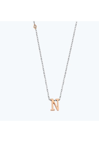 Altınbaş Silver Pırlantalı N Harfi Kolye Int238n-925-1