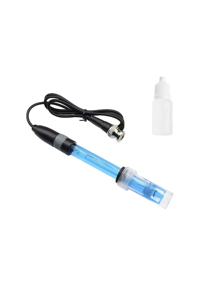 Ph Elektrot Sensör Probu E201-1c Sıvı Su 0-14ph Algılayıcı Bnc Soket Analog Ph Metre Test Akvaryum