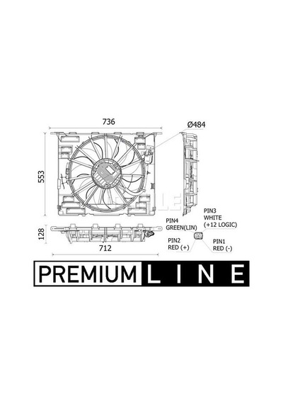 Bmw G30 G11 Komple Fan 600w 17428619626 Wender