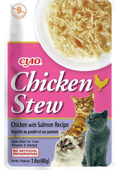 3 Adet Ciao Chicken Stew Tavuk Güveç Ve Somonlu Pate 40 Gr
