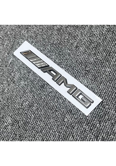 Özel Tasarım Amg Krom Dışı Piano Black Şeritli Bagaj Yazısı Arması Logosu 3m 3d Abs Mercedes 310