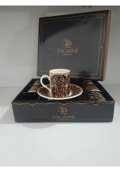 Porselen 6 Lı Lüks Kahve Fincan Takımı Royaleks-pak-2206 Diğer