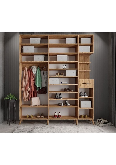 Açelya Portmanto Vestiyer Çam  175cm M10