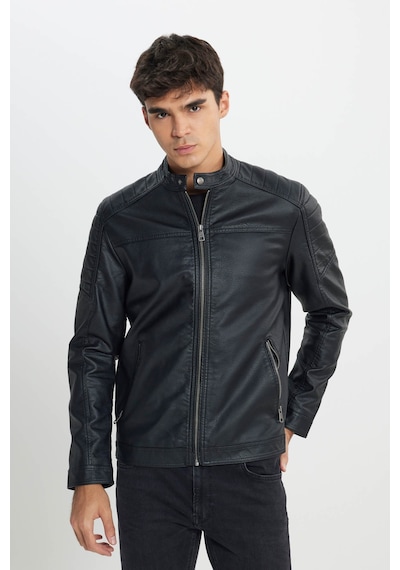 Lee Regular Fit Fermuarlı Siyah Erkek Ceket L242469001 Siyah