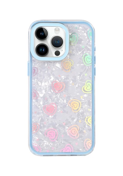 Apple İphone 16 Pro Lumi Desenli Kapak - Mavi 0.2M-Çok Renkli