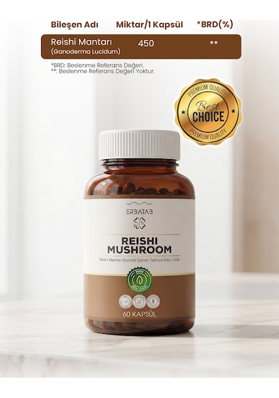 Erbatab Reishi Ekstresi 60 Kapsül