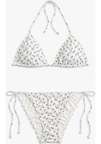 Lilly Côte Blanche Beyaz Desenli Bikini Takımı Beyaz Beyaz