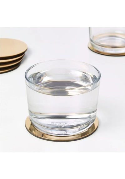 Ikea Glattıs 6'lı Kupa Altlığı 8,5 Cm Altın