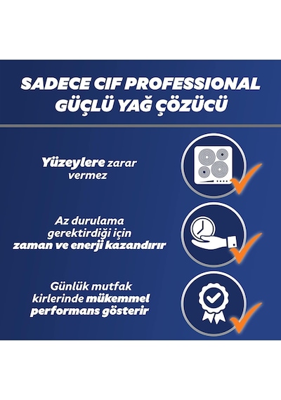Cif Profesyonel Güçlü Yağ Çözücü Sprey 750 Ml Diğer