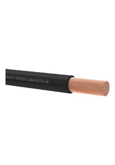 Kablo Yanmaz 1,5 Mm Çok Telli Tek Damarlı Siyah 5 Metre Top