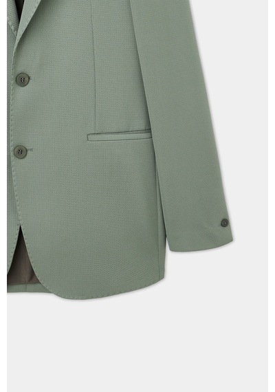 Twn Slim Fit Haki Armürlü Kumaş Ceket 6ec04bb01474m Çok Renkli