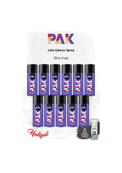 11 Adet Selsil Pak 150 Ml Leke Çıkarıcı Sprey Ve Rosie Pamuk