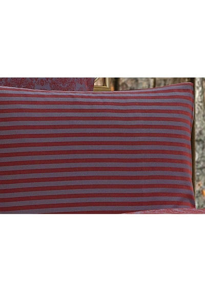 Monaco Bambu Jakar Kumaş Bordo Ikili Oksford 60x80 Cm Yastık Kılıfı-1323 Çok Renkli