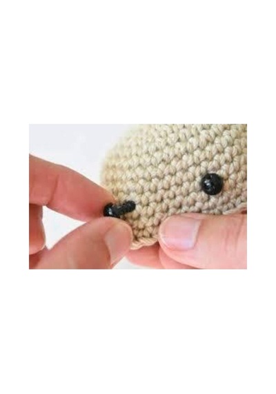 Amigurumi Vidalı Göz 8 Mm-siyah 50 Çift 100 Adet