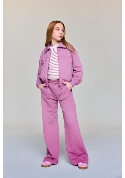 Defacto Kız Çocuk Wide Leg Eşofman Altı G0577a826spbr94 Bordo-br94