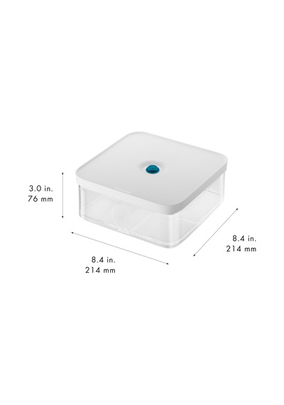 Zwıllıng Fresh & Save Cube Vakumlu Saklama Kabı, L, 21 Santimetre Şeffaf