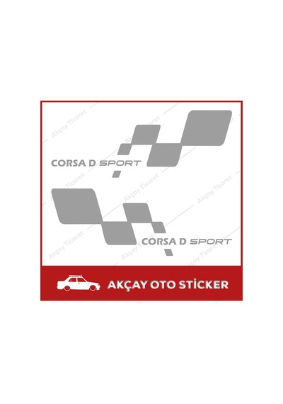 Opel Corsa D Sport Sticker Corsa Sticker Opel Oto Sticker