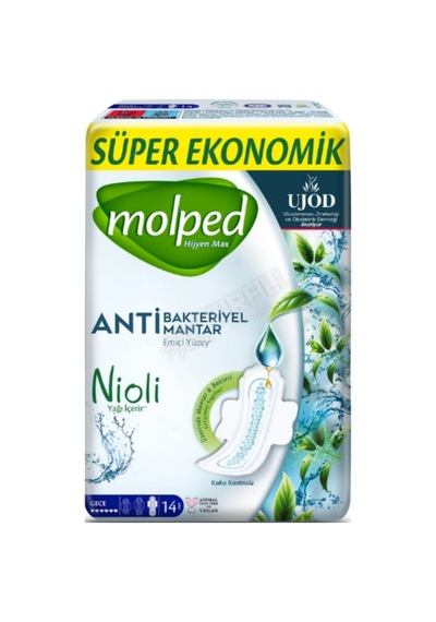 5 Adet Molped Süper Eko Max Gece Hijyenik Ped 14'lü