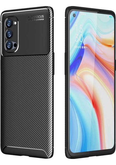 Oppo Reno 4 Pro 5g Kılıf Zore Negro Silikon Kapak Siyah