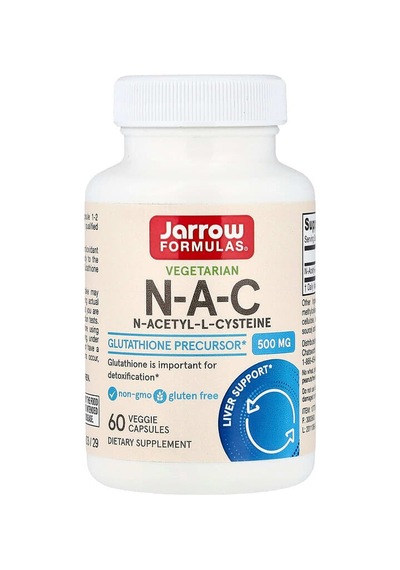 Jarrow Formulas, Vegetarian N-a-c, 500 Mg, 60 Veggie Capsules