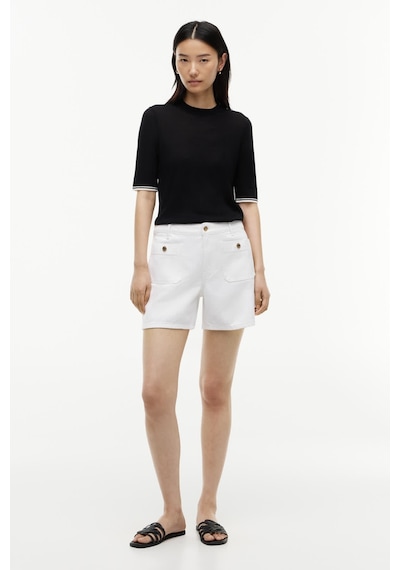 Tommy Hilfiger Lyocell Sılk C-nk Ss Swtr Kadın Siyah Kazak - Ww0ww51054