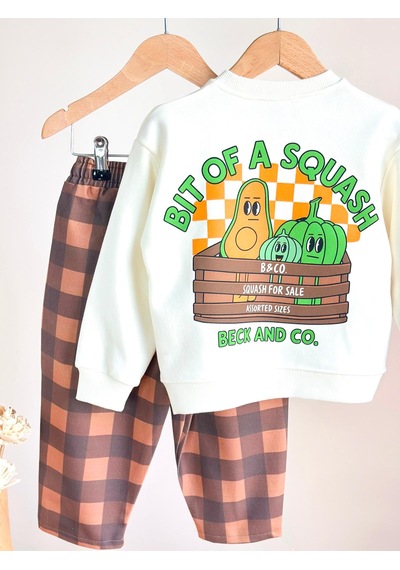 Elzo Collection Unisex Ön Arka Figür Baskılı Ekru Sweatshirt Kareli Gabardin Denim Kot Pantolon Alt Üst Takım Çok Renkli Elzo Collection Unisex Ön Arka Figür Baskılı Ekru Sweatshirt Kareli Gabardin Denim Kot Pantolon Alt Üst Takım Çok Renkli