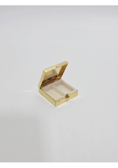 Antika Fransız Minyatür Kutu 3,8x3,8cm 113