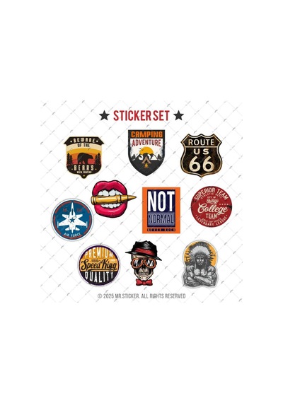 Bdls32 Küçük Boy 10lu Sticker Seti