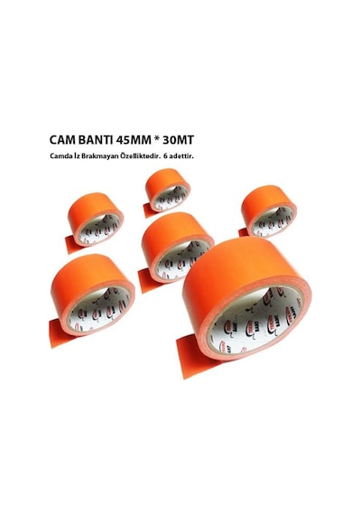 Nettedarikcisi Ozy Cam Bandı 45mm 30mt Cam Bant 6'lı