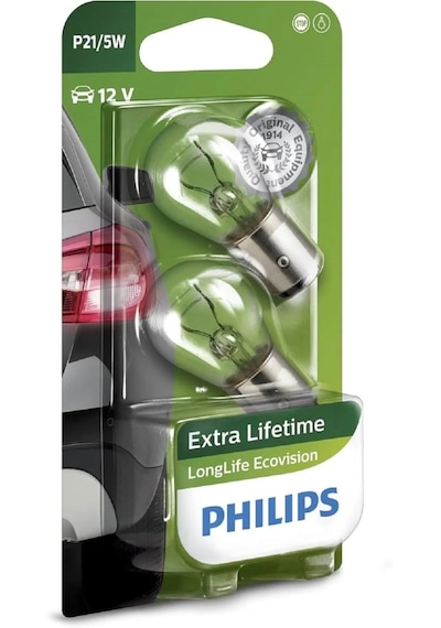 Philips P21/5w Longlife Ecovision, 12v 1016 Stop Ampul Çift Duy Ç