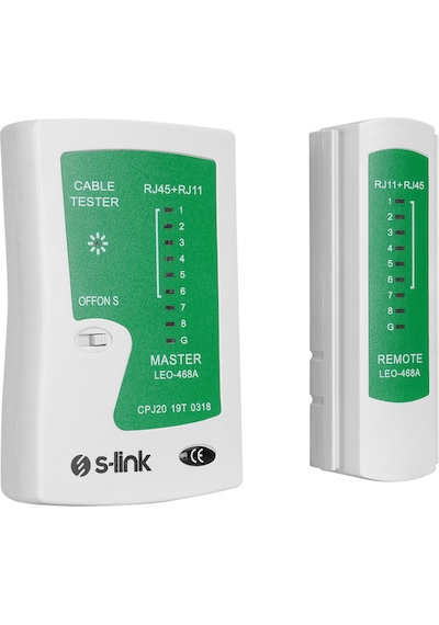 S-lınk Sl-468 Rj45 Ve Rj11 Tester Kablo Test Cihazı 1923