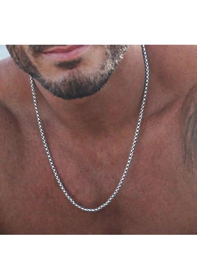 Unisex Zincir Kolye (543017138) Metalik