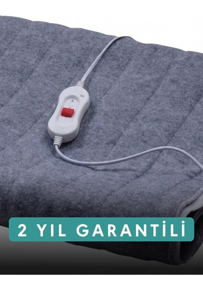 Rawels Çift Kişilik Gri Elektrikli Battaniye Gri - Beyaz