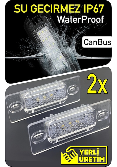 Volkswagen Vw Touareg 7l 7p 2002-2010 Canbus Led Plaka Aydınlatma Ledi Lambası