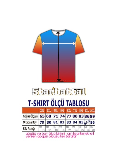 Starbattal Büyük Beden Basic Tişört 11100 Antrasit Melanj-Antrasit Melanj