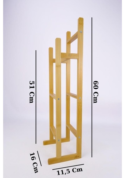 Digithome Bambu Tuvalet Kağıdı Standı Yedek Tuvalet Kağıtlığı Kahverengi - C/6 C1-1-289