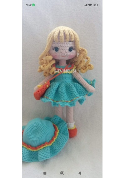 Amigurumi Alin Bebek Çok Renkli