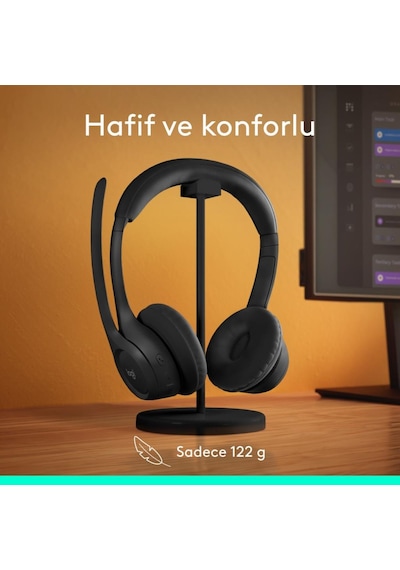 Logitech Zone 300 Gürültü Önleyici Mikrofonlu Kablosuz Bluetooth Kulaklık - Siyah