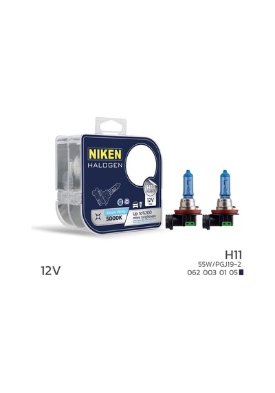 Niken 12v H11 55w Beyaz Işık Ampul Pg319-2 5000k - Ekolmaks