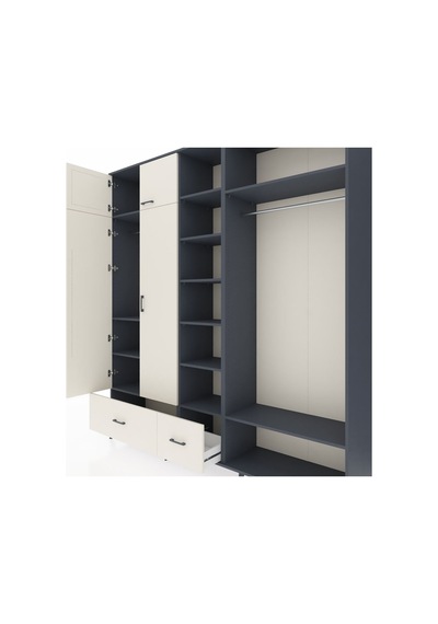 Hyperion Dolap 12 Raflı 2 Çekmeceli 2 Askılı 220x44x243 Antrasit-aytaşı/aytaşı Aytası/aytası Hyperion Dolap 12 Raflı 2 Çekmeceli 2 Askılı 220x44x243 Antrasit-aytaşı/aytaşı Aytası/aytası