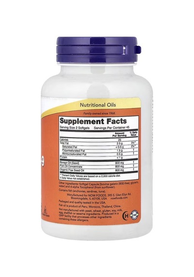 Now Foods Super Omega 3-6-9 1000 Mg, 90 Softgels