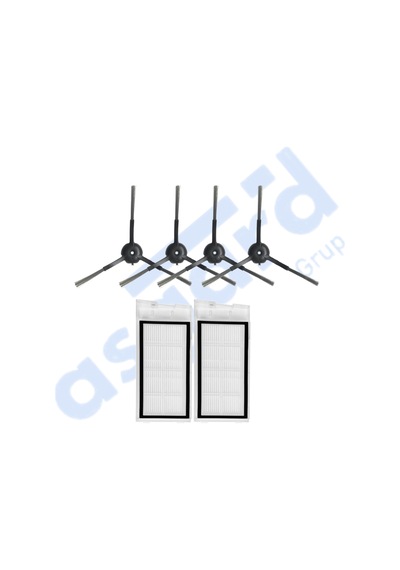 Roidmi Eve - Eve Plus Uyumlu 4 Yan Fırça 2 Filtre Pkt-iasgf0000663