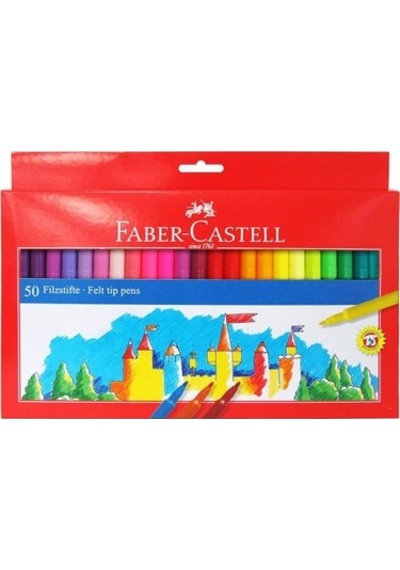 Faber-Castell UniColor Keçeli Kalem 50'li Faber-Castell