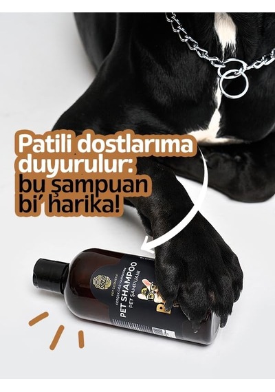 Pet Cosmetic Kedi Ve Köpek Şampuanı 500 Ml Göz Yakmayan, Doğal Ve Anti Alerjen Formül Köpeklerde Kaşıntı Giderici Etki