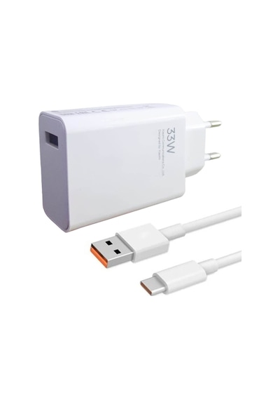 Xiaomi Type-c 33w (watt) Hızlı Şarj Aleti Adaptörü Şarj Kablo set