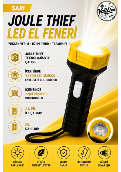 Led El Feneri Sarı
