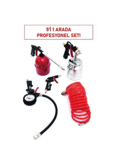Boya Ve Hava Tabanca Seti 5 Parçalı