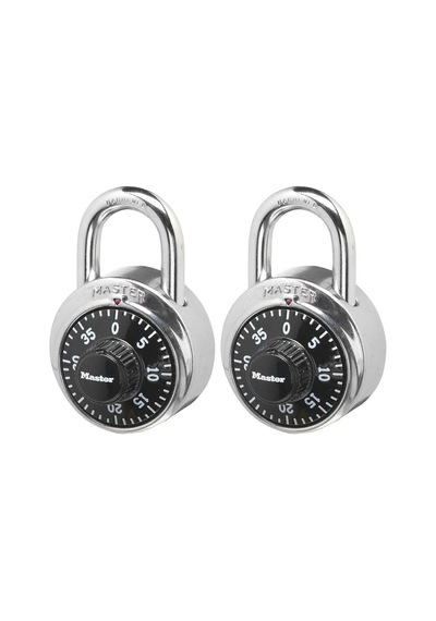 Master Lock 1500t Soyunma Kilidi Kombinasyon Asma Kilit, 2'li Pak