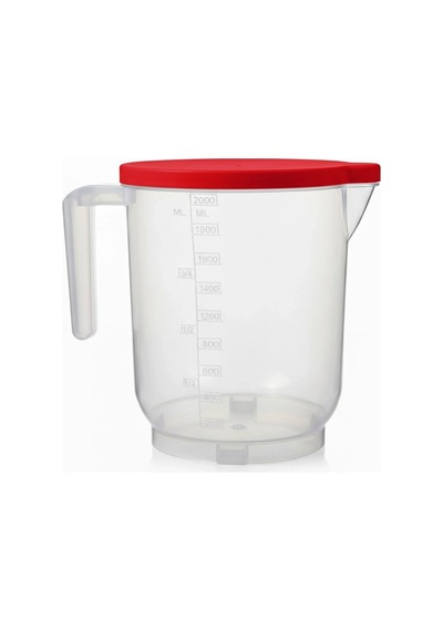 Hubrendy Çer Pratik Mutfak Ölçü Kabı - 2 Litre Dereceli Şeffaf Hazne Bpa Free 504512