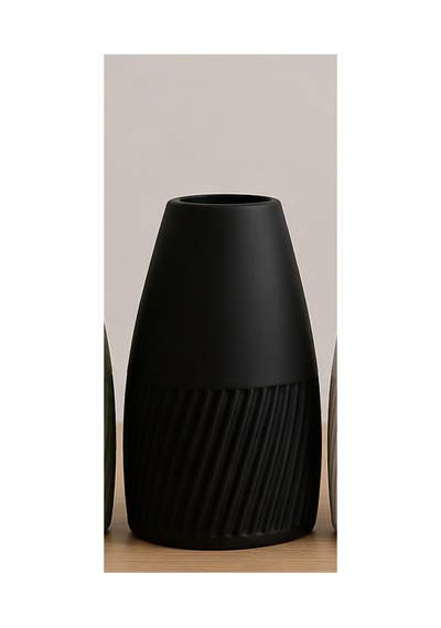 Modern Dekoratif Şık Masa 20 Cm Siyah Siyah